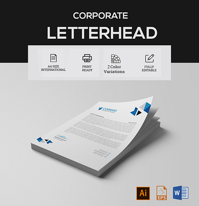 CORPORATE LETTERHEAD DESIGN a4 a4 paper branding branding design branding designs branding identity business proposal corporate design creative design design designpark14 graphic design letter size letterhead letterhead design logo logo maker minmal stationery visual identity