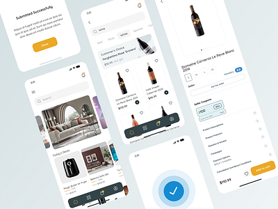 Shopping app app branding buy design detail ecommerce homepage illustration logo mobile mobile compatible navbar product shop shopping shopping cart trend ui user experience