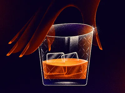 Whisky alchohol beverage delicious feminine graphic design illustration texture whisky