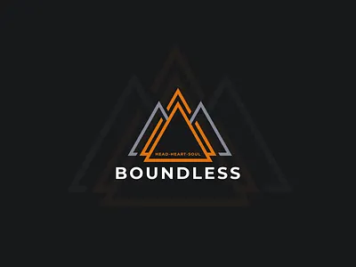 Boundless Logo argrafis boundless branding design logo music triangle typography vector wordmark