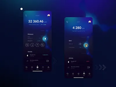 CRYPTO WALLET CONCEPT app crypto cryptocurrency cryptomarket design exchange gradient graphic design market nft market swap ui ux ux ui design wallet биржа криптовалюта криптокошелек