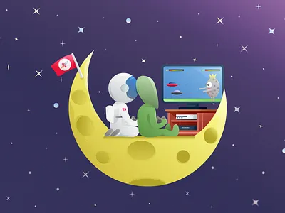 Astroplay adobe illustrator art branding cartoon character character design creative design drawing flat flat illustration fun graphic design illustration minimal poster simple