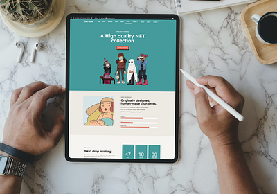 NFT WEBSITE DESIGN.