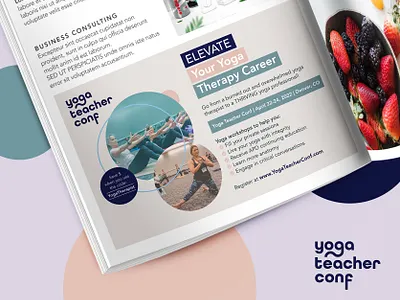 Yoga/Wellness Advert - Half Page advert advert brochure design design flyer design graphic design magazine wellness yoga