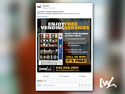 Vending Machine Advert - Social Media Flyer advert brochure design design facebook flyer flyer design graphic design instagram twitter vending machine