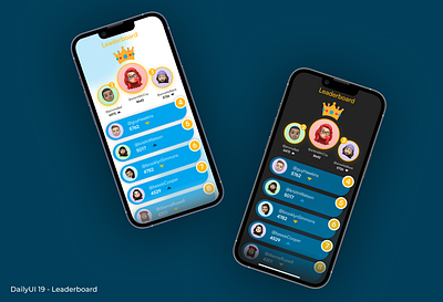 DailyUI 19 - Leaderboard design figma graphic design typography ui ux