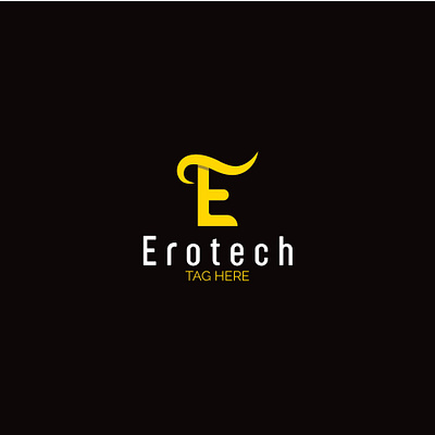 E letter logo design branding creative design creative logo design design e e logo erotech logo graphic design icon design illustration lettermark logo logo logo design logo design creative modern logo monogram logo simple logo vector wave logo yellow logo