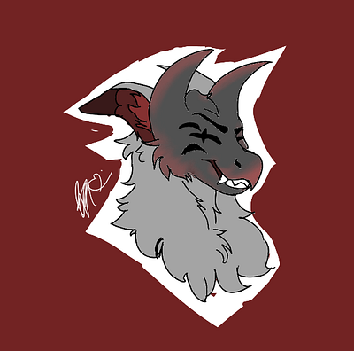 Little drawing of my fursona furry