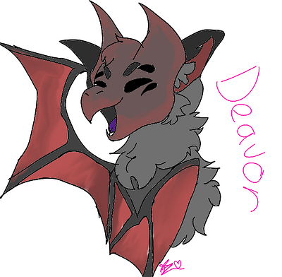 Batty design furry