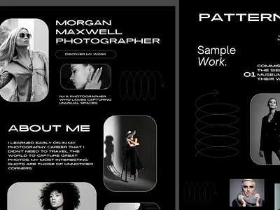 Morgan Maxell Photography Website- Landing Page 3d animation app branding creative website design graphic design illustration landing page logo motion graphics photography website typography ui ux vector website