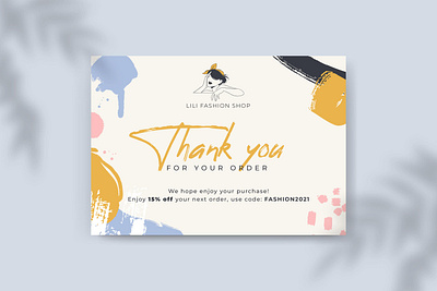 Thank you card design. creative graphic design profetional thank you card thank you design