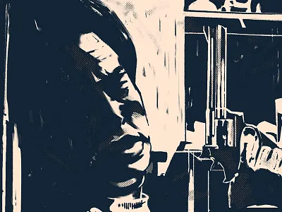 Pulp Fiction Open Title - Style Frame 01 2danimation art direction illustration motion design motiondesignschool motionlovers style frame visual art