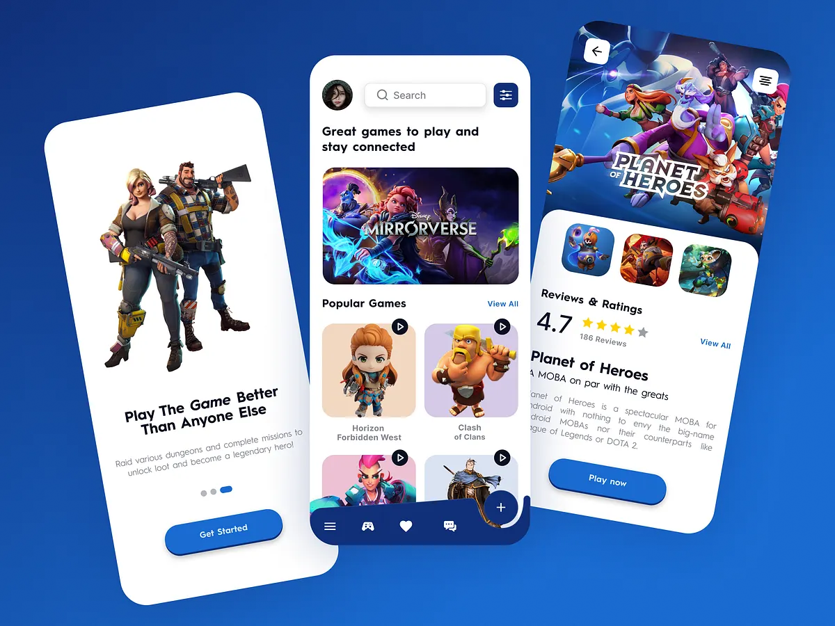 Mobile Game App designs, themes, templates and downloadable graphic ...