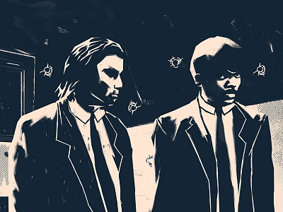 Pulp Fiction Open Title - Style Frame 04 2danimation illustration mgcollective motion design motiondesignschool motionlovers