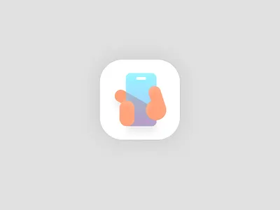 Skeuomorphic Phone icon 2d colors design figma hand icon icon set iconic icons icons design illustration logo logo design modern phone ui vector