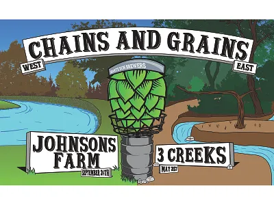 Chains and Grains Event Graphic branding design graphic design illustration logo vector