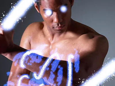 Martial arts masking graphic design illustration