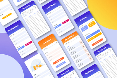 Money Transfer Mobile App UI mobile app ui mobile app ui design money transfer app ui ui ui design