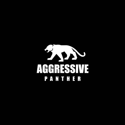 Aggressive Panther Logo aggressive aggressive panther logo animal branding design graphic design illustration logo logo animal logos logotype panther simple logo templates vector