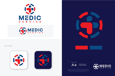 Medic Service graphic design logo