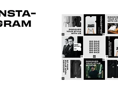 Social Media Design Kit for Robin Brand branding graphic design instagram logo socialmedia