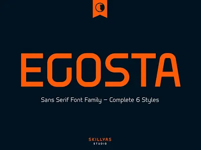 EGOSTA Sans Serif Family Font branding design graphic design illustration logo ui ux vector