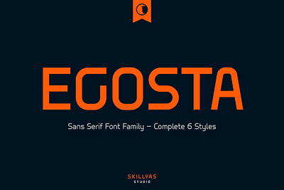 EGOSTA Sans Serif Family Font branding design graphic design illustration logo ui ux vector