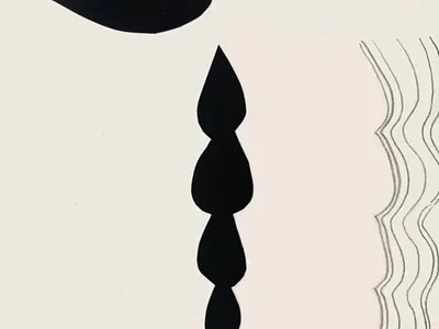 The Waves (still frame of animation gif) animation eye mourning sadness sob sobbing tears the sea waves
