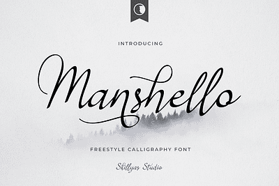 Manshello Freestyle Handwritten Font art branding design font graphic design illustration logo ui ux vector