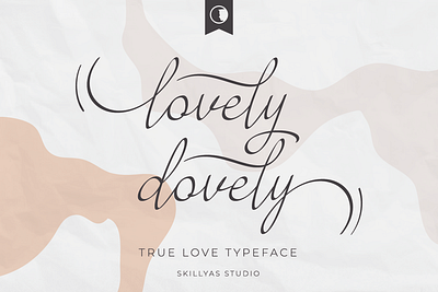 Lovely Dovely Romantic Handwritten Font art branding calligraphy design graphic design illustration script font typeface vector