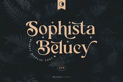 Sophista Belucy Display Beauty Font art branding design display font font graphic design illustration logo sans serif ui ux vector