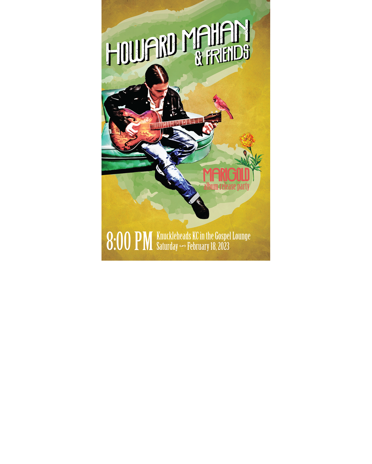 Example of Howard Mahan Album Release Poster