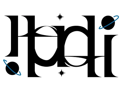 Heidi Palindrom branding fashion illustration logo pallindorm symmetric