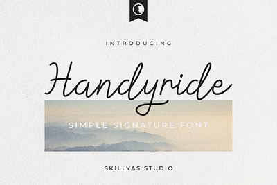 Handyride Lovely Handwritten Font branding design graphic design illustration illustrator logo ui ux vector