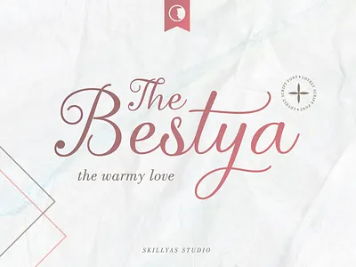 The Bestya lovely Modern Script Font art branding design graphic design illustration logo script ui ux