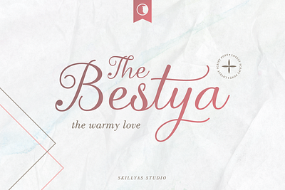 The Bestya lovely Modern Script Font art branding design graphic design illustration logo script ui ux