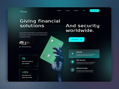 Digital Banking Landing Page Website agency cleaning service website e learning website fashion landing page illustration interior design website landing page design nft website design photography landing page super rare. book collect website travel agency landing page ui ux ux design virtual reality animation webpage design