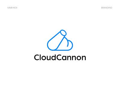 Cloud Cannon Logo Design blue brand guideline branding cloud design dribbble flyers graphic design logo logo design logomark logos logotype network tech technology typography ui vector