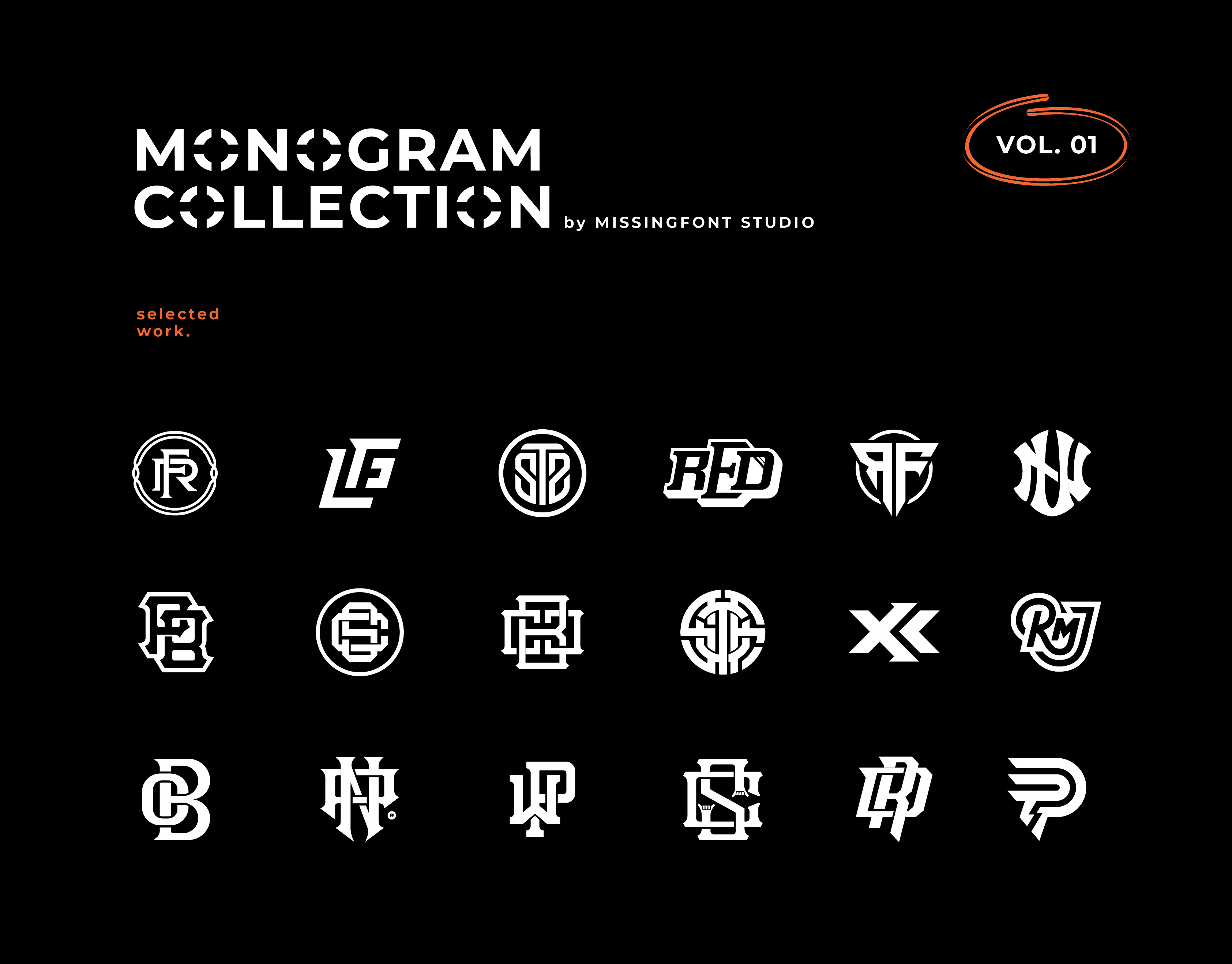 Example of Unique Monogram For Clothing Brand 