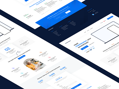 Landing page bangalore calicut clean clean website daily ui design system hero header isometric illustration minimal qatar saas saas landing page ui ui design ux web app website