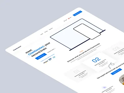 Landing page banglore calicut clean daily ui design system doha hero header isometric minimal qatar saas saas landing page ui ui design ux