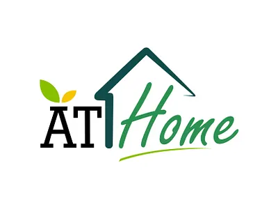 At Home branding design graphic design home house icon illustration logo property real estate rental typography vector