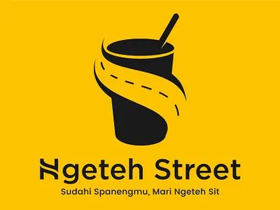 Ngeteh Street branding cafe coffee design drink food graphic design icon illustration logo street tea typography vector
