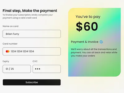 Credit Card CheckOut credit card credit card checkout dailyui design payment ui uiuix web web design website