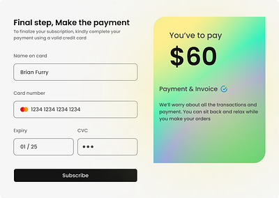 Credit Card CheckOut credit card credit card checkout dailyui design payment ui uiuix web web design website