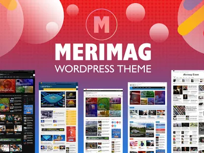 Merimag - Elementor Blog Magazine and News Wordpress Theme 3d animation branding design graphic design illustration logo motion graphics ui vector