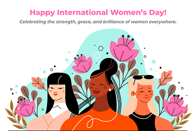 International Women's Day #IWD app branding design graphic design illustration logo typography ui ux vector