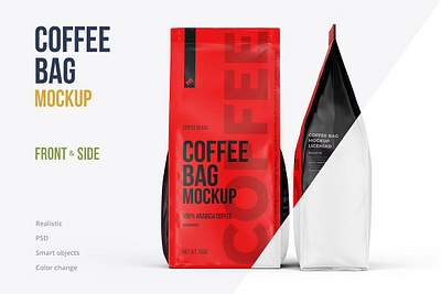 Coffee Bag Mockup coffee packaging cookies flow pack flow pack mockup flowpack food food pouch lock pack pack package plastic plastic pouch pouch snack stand up stand up pouch tea bag