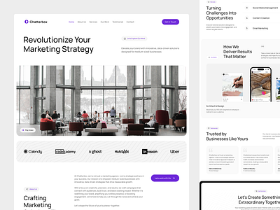 Chatterbox - Digital Agency Landing Page agency b2b b2bmarketing business creative creative agency digital agency marketing marketing agency modern website concept