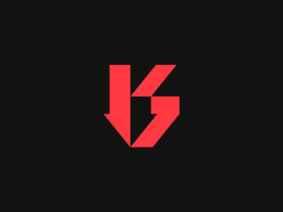 K + 7 + Arrow 3d abstract adobe app art branding clean combination mark creative flat graphic design icon illustration lettermark logo logotype minmal monogram sketch visualidentity